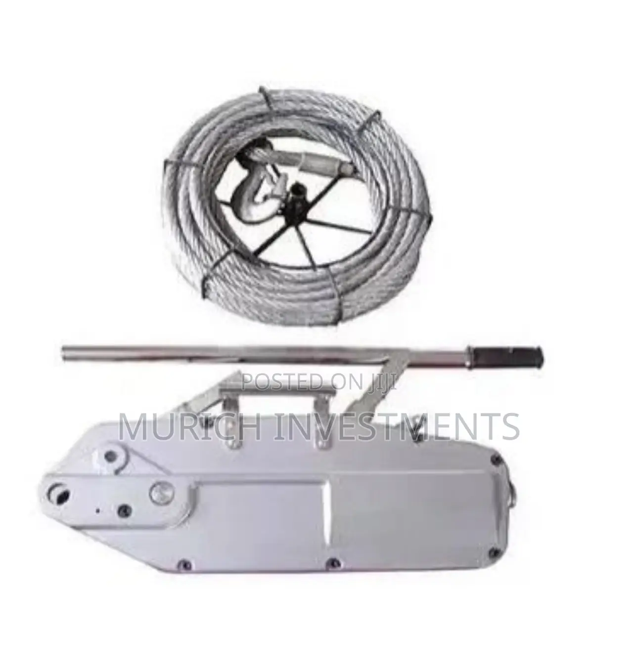 Aluminum Alloy Manual Wire Rope Pulling Hoist Hand Winch – 5.4t × 20m