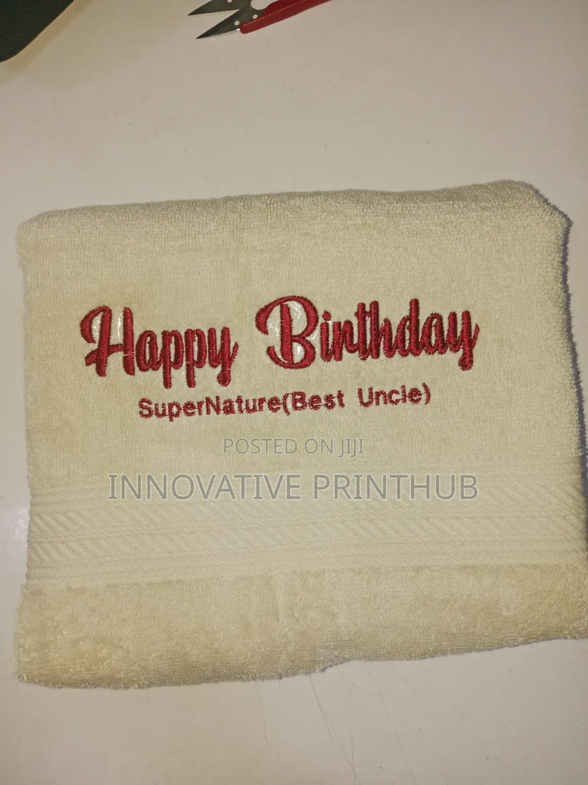Towel Monogram Printing