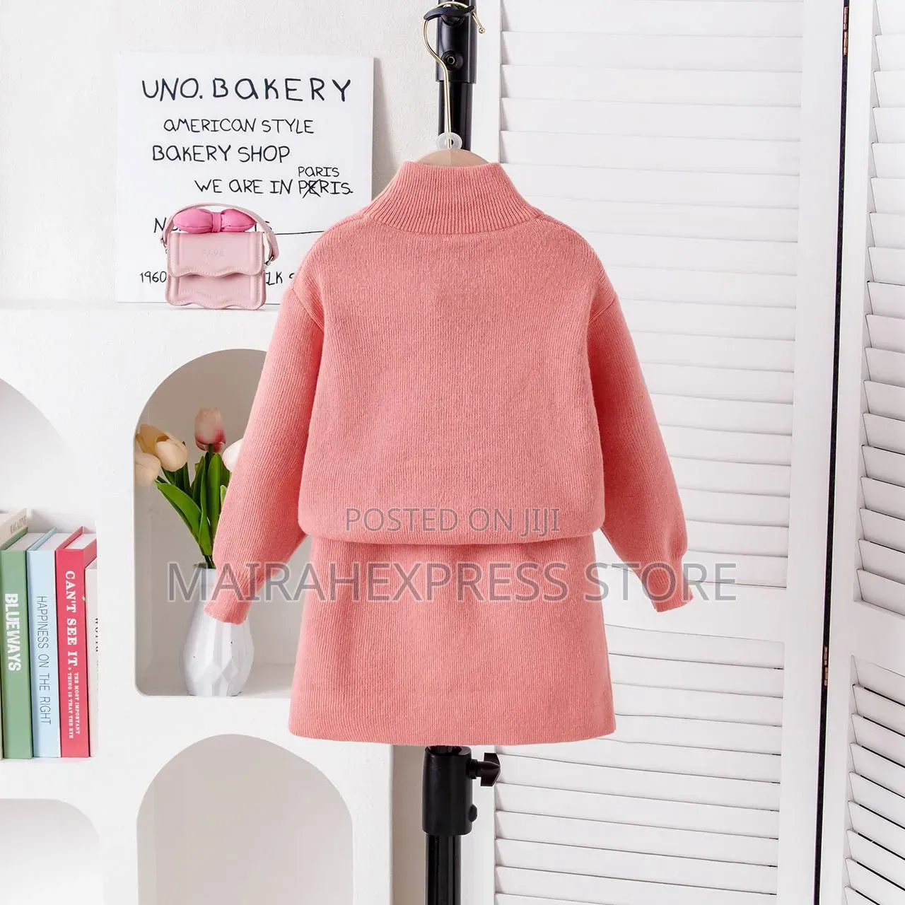 2pc Susana Turtle Neck Short Clothq (Pink)
