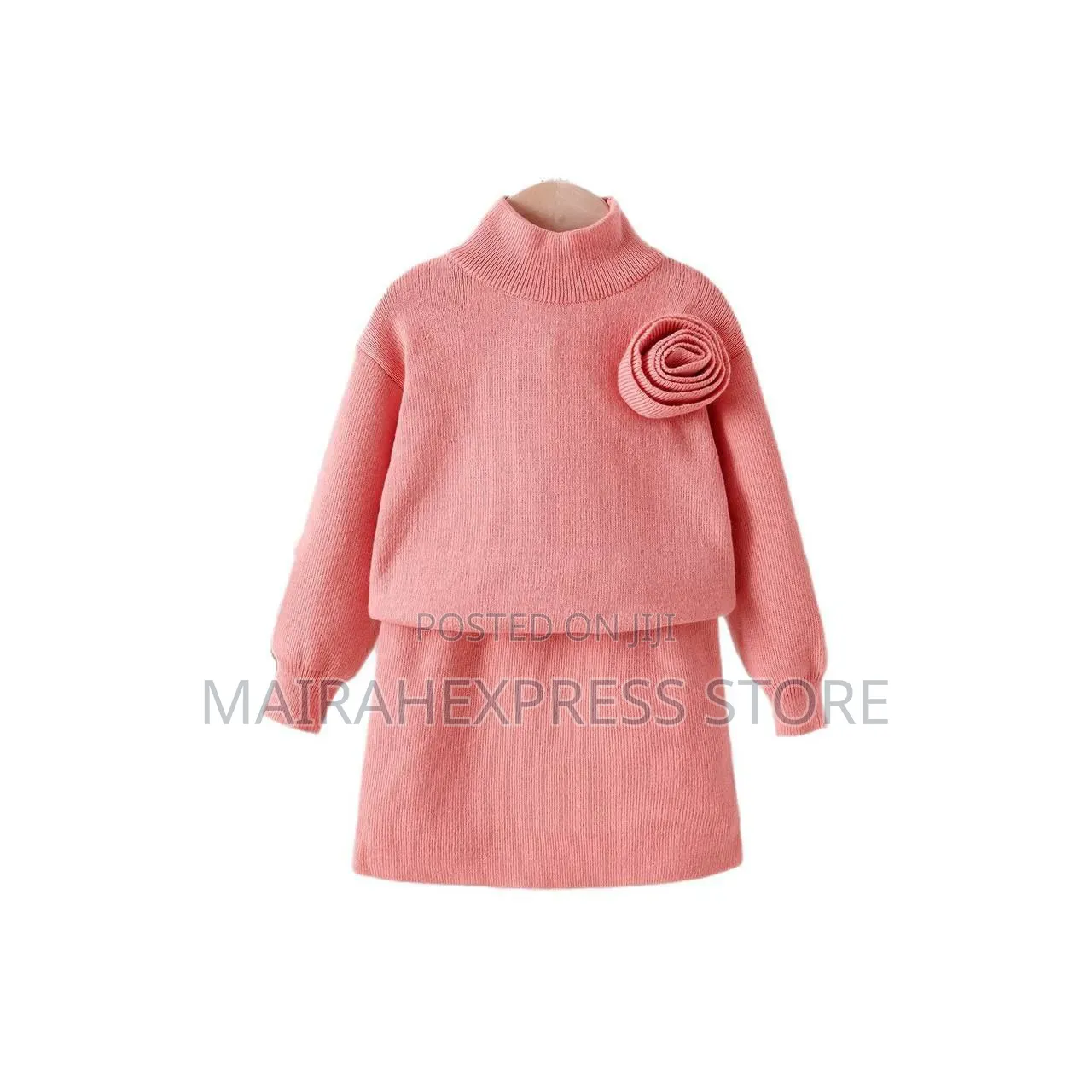 2pc Susana Turtle Neck Short Clothq (Pink)