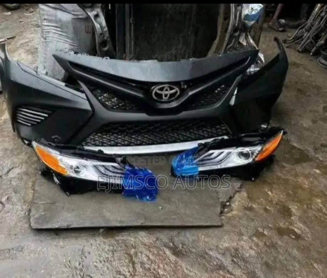 Complete Front Bumper and Headlamp Camry 2018 Model