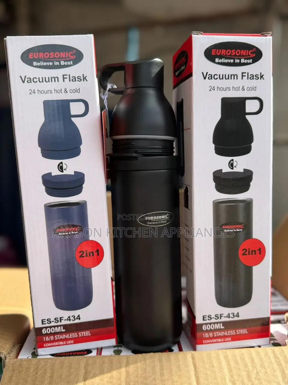 2 in 1 Eurosonic Water Flask