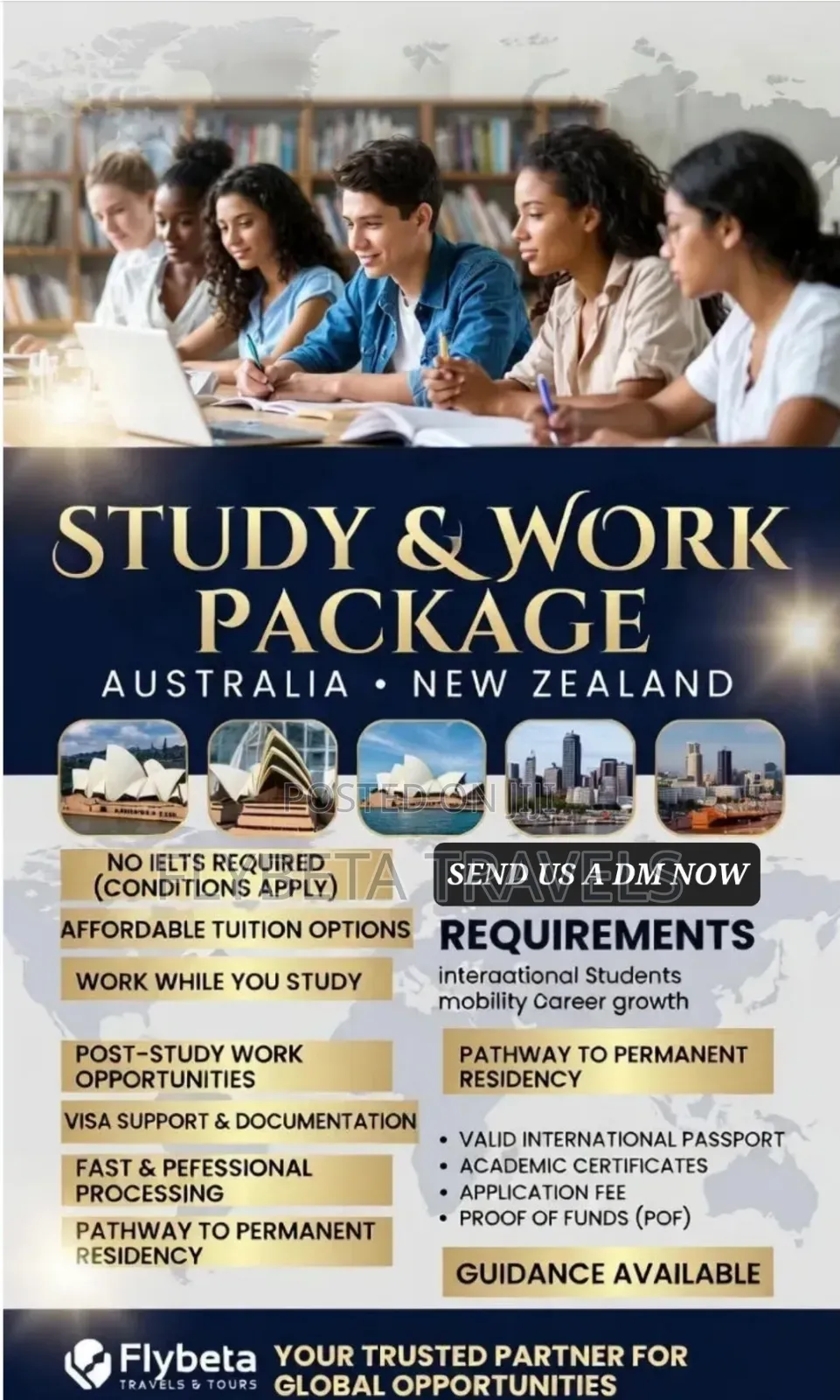 Australia, New Zealand Study Work Package Available