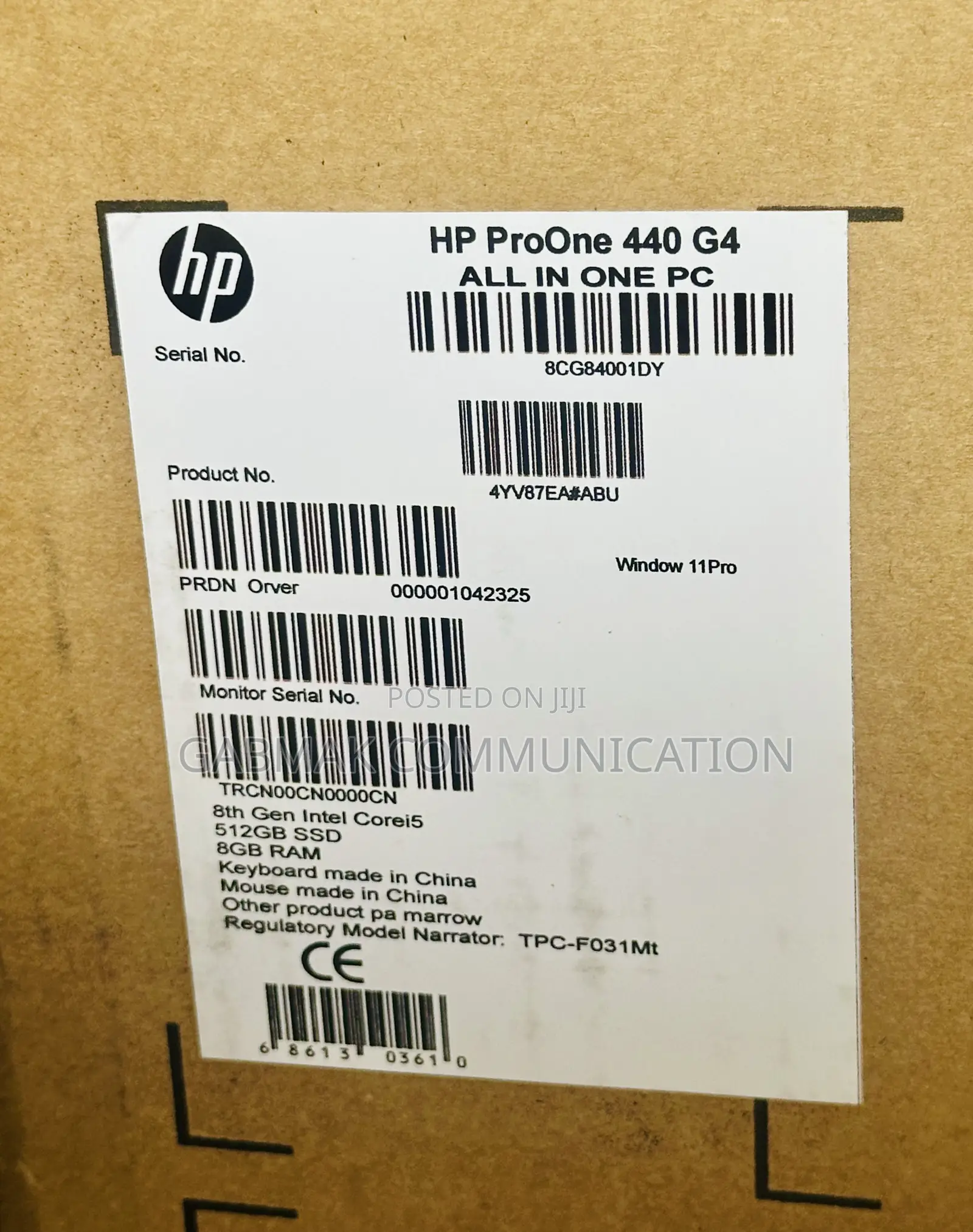 New Desktop Computer HP AiO 22 8GB Intel Core i5 SSD 512GB