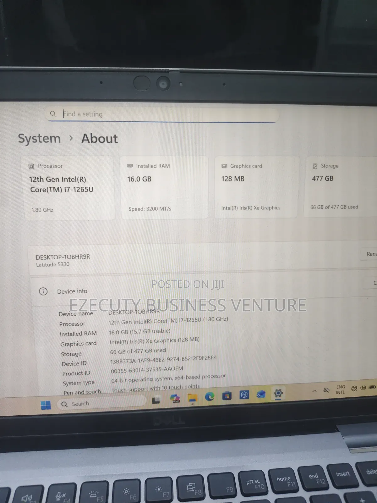 Laptop Dell Latitude 5330 16GB Intel Core i7 SSD 512GB