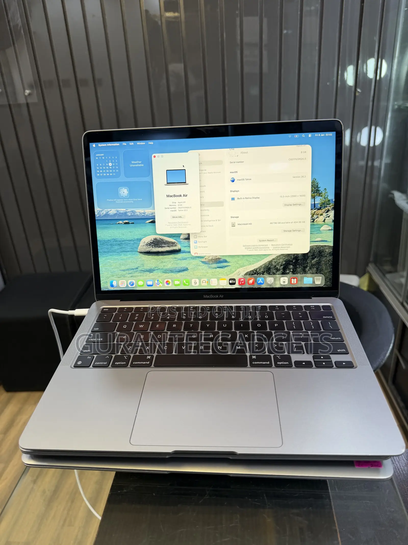 Laptop Apple MacBook Air 2020 M1 8GB Apple M1 SSD 512GB