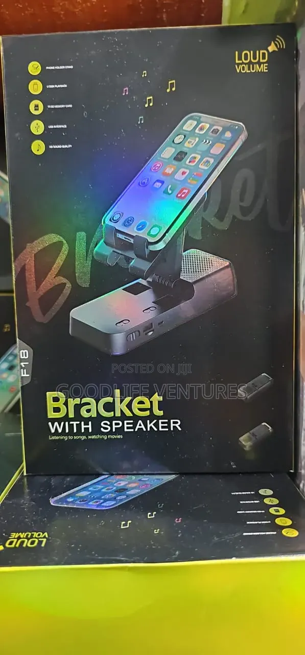 Phone Holder With Speaker Bluetooth And Power Bank