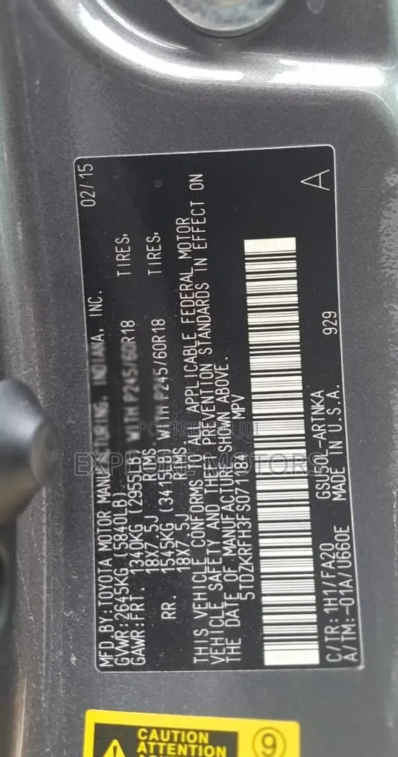 Toyota Highlander 2015 Gray