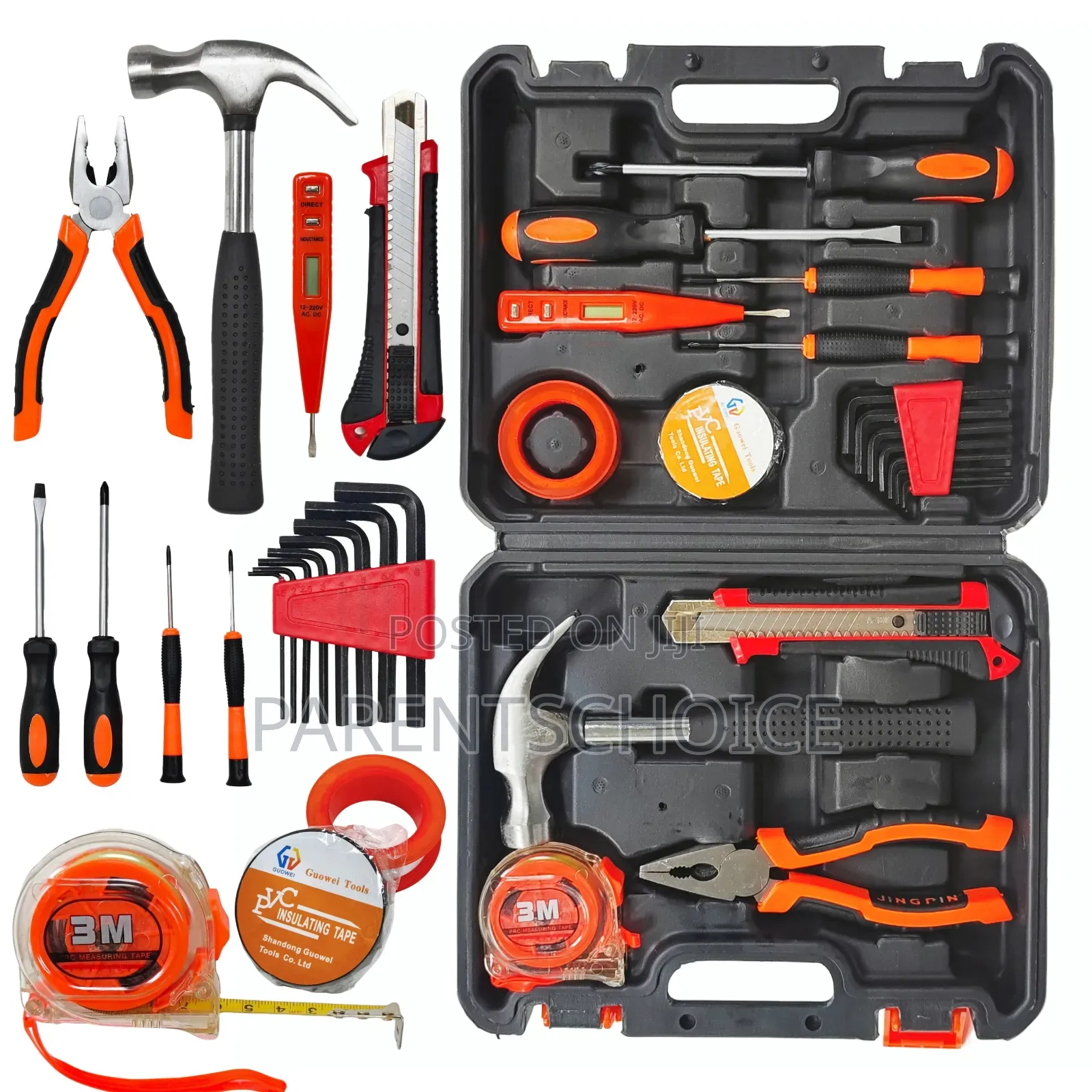 19-Piece Carbon Steel Machinist Tool Set Mobile Repair Car Tools Kit