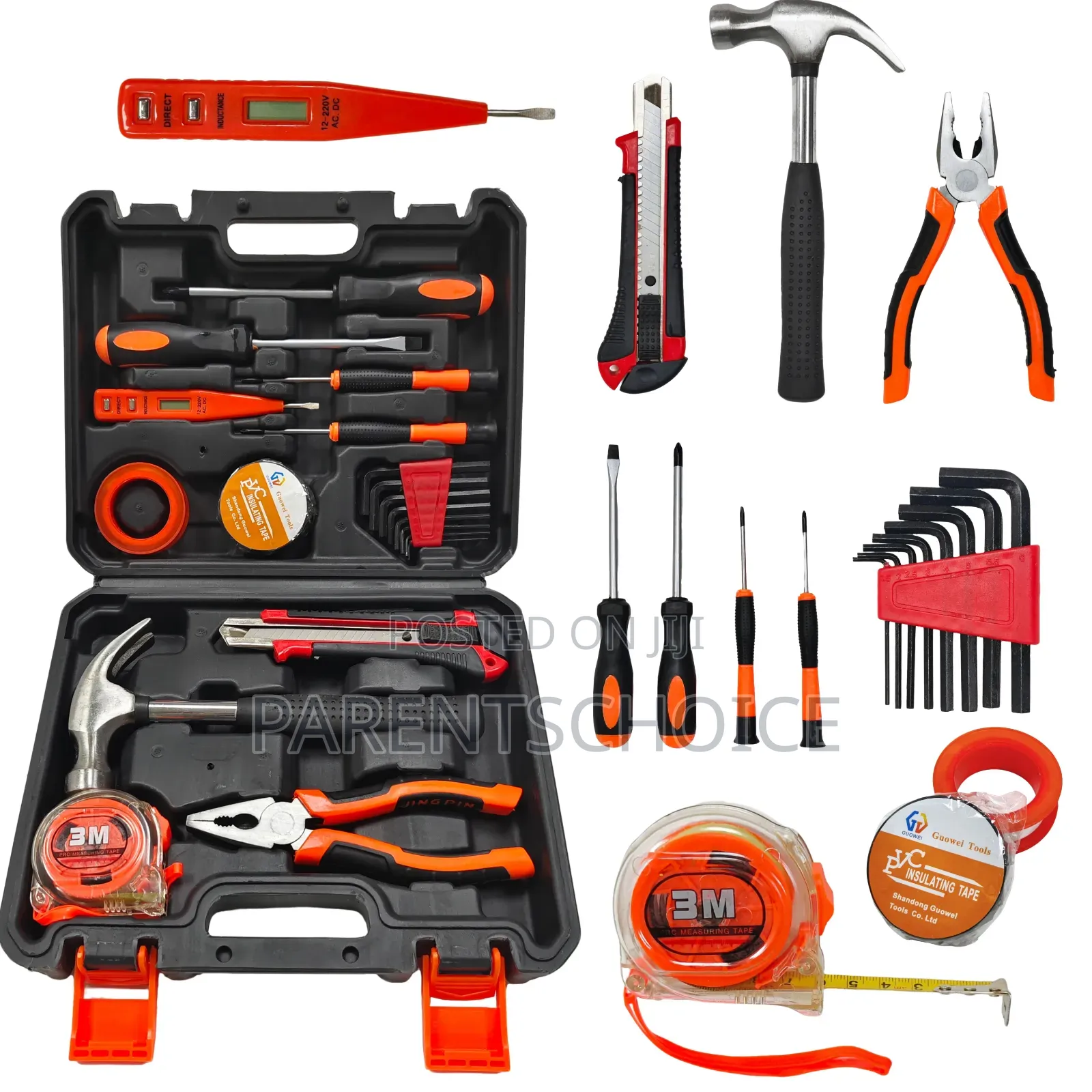 19-Piece Carbon Steel Machinist Tool Set Mobile Repair Car Tools Kit