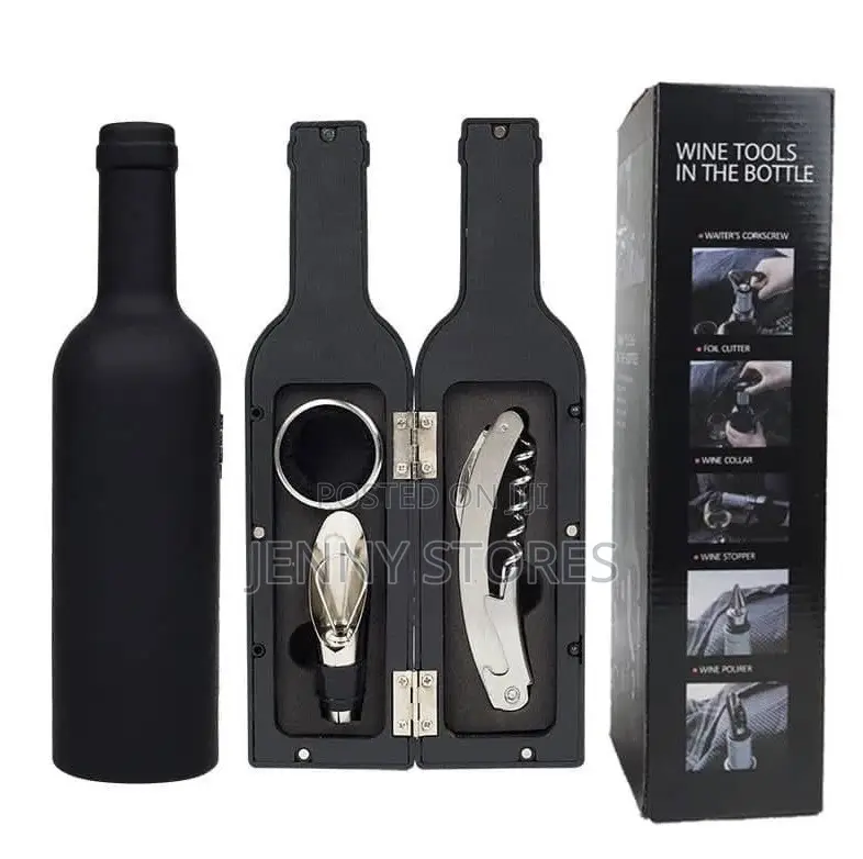 3in1 Bottle Shape Wine Opener Set