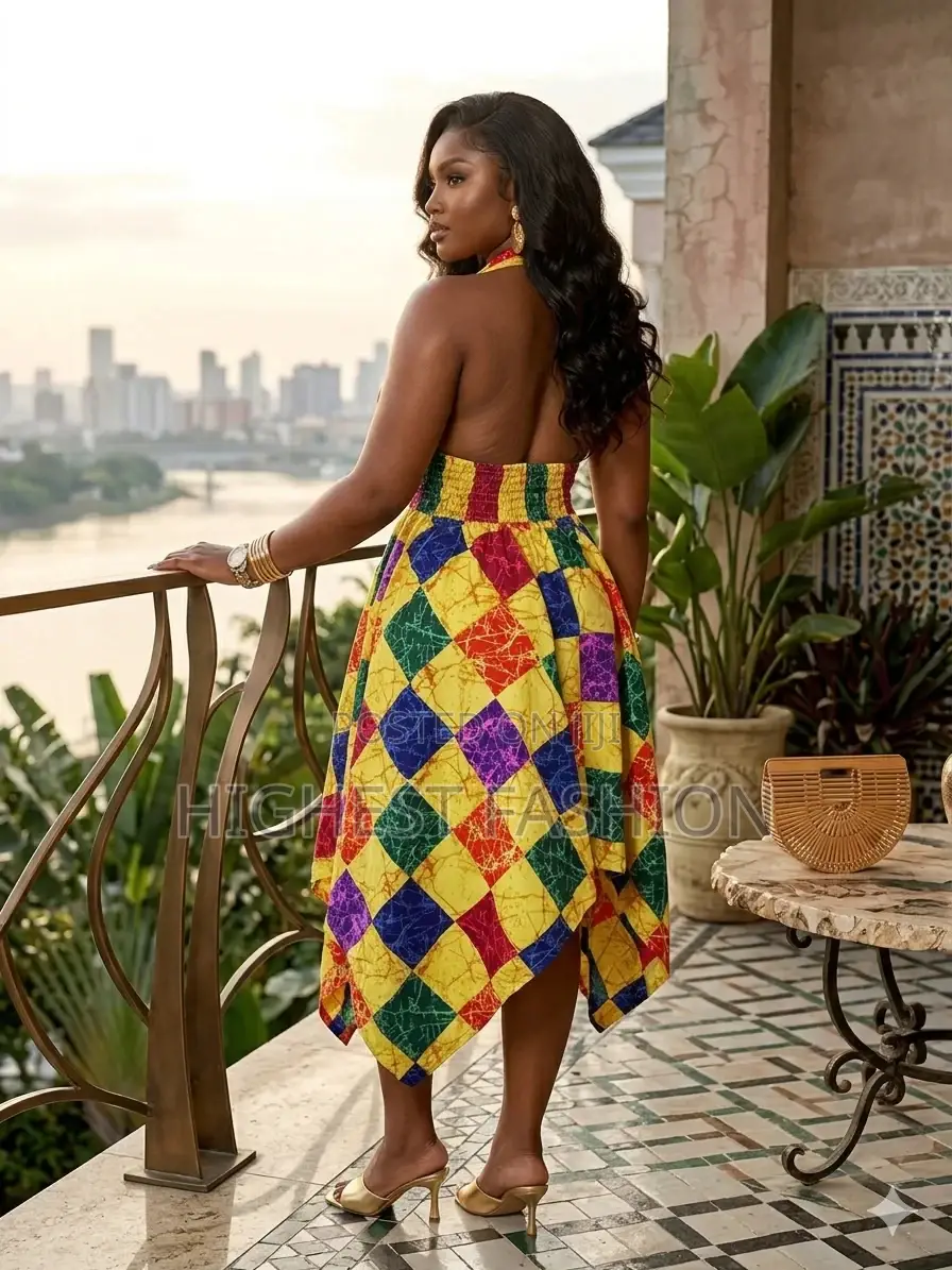 Backless Handkerchief Gown - Style 958