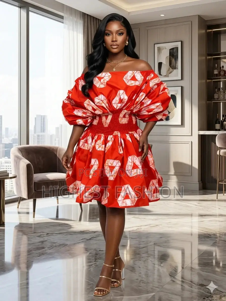 Off Shoulder Top and High Waist Skirt - Style 934