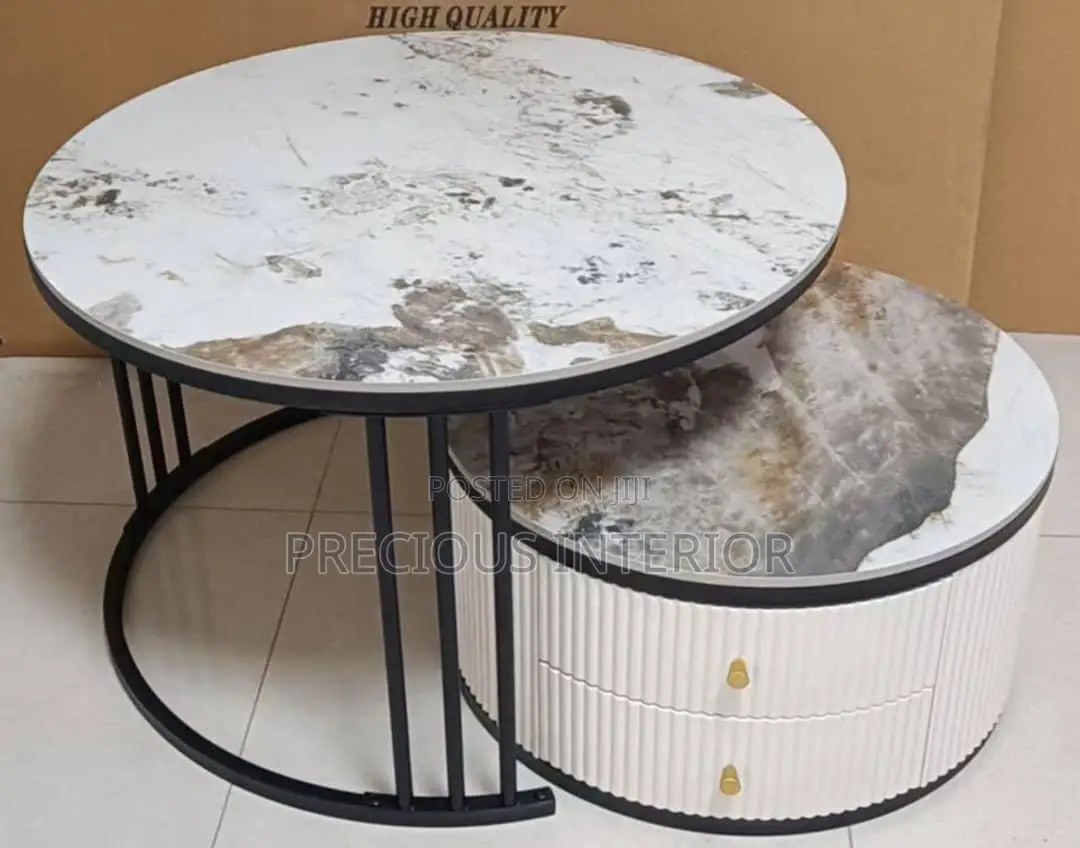Round Marble Table With Drawers