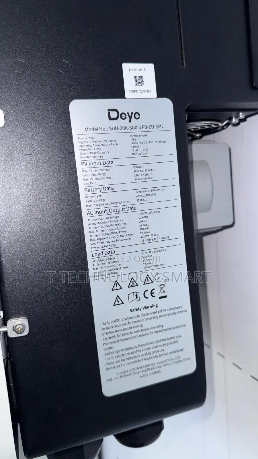 Deye Inverter Solar 20kva Hybrid