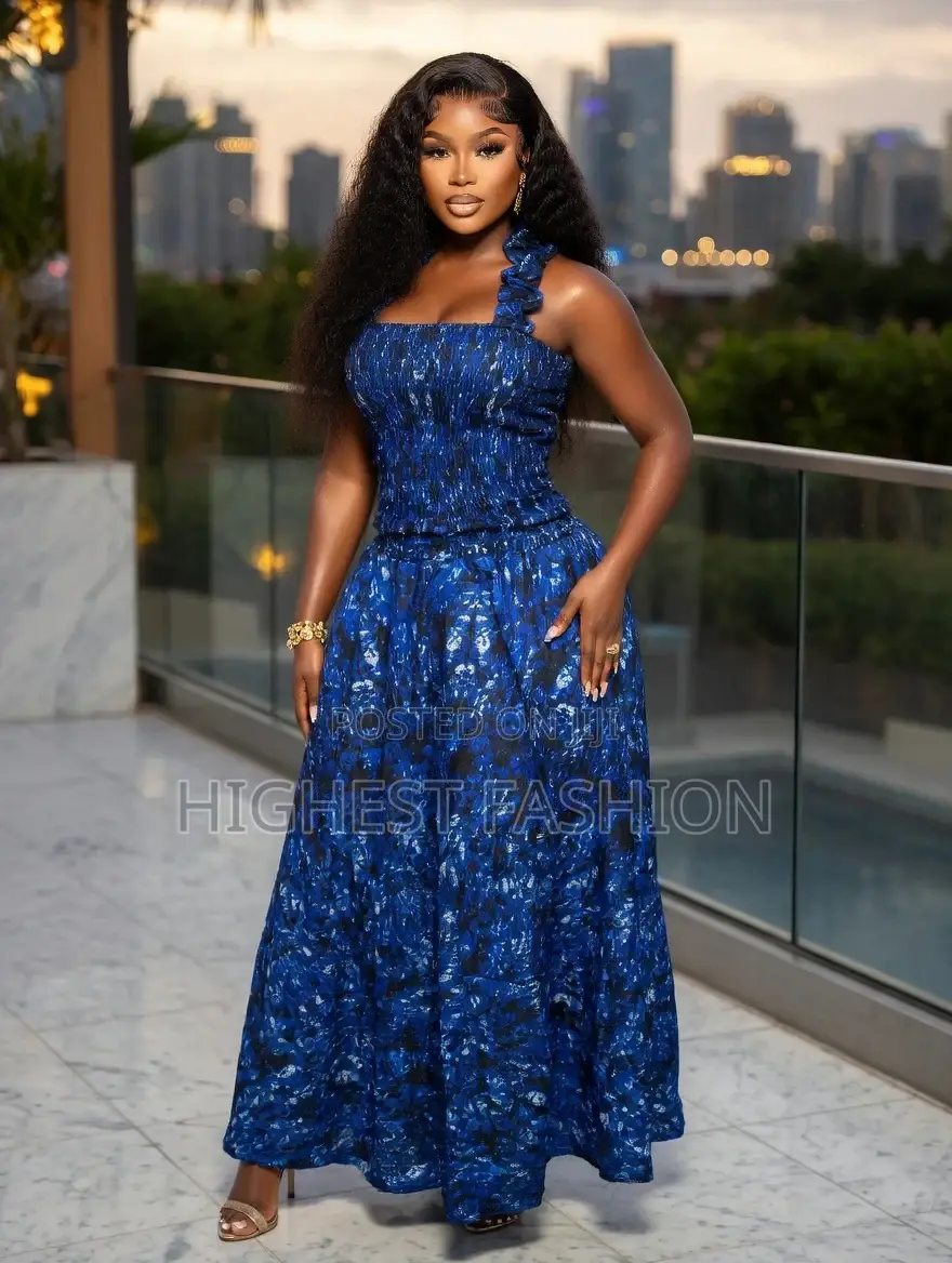 Smocked Long Gown - Style 732