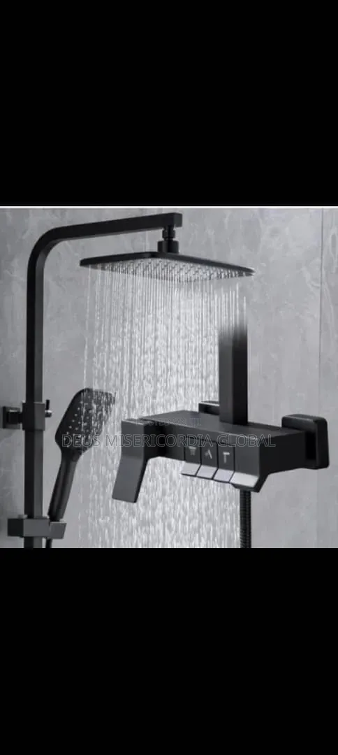 Piano-Button Rainfall Shower Mixer