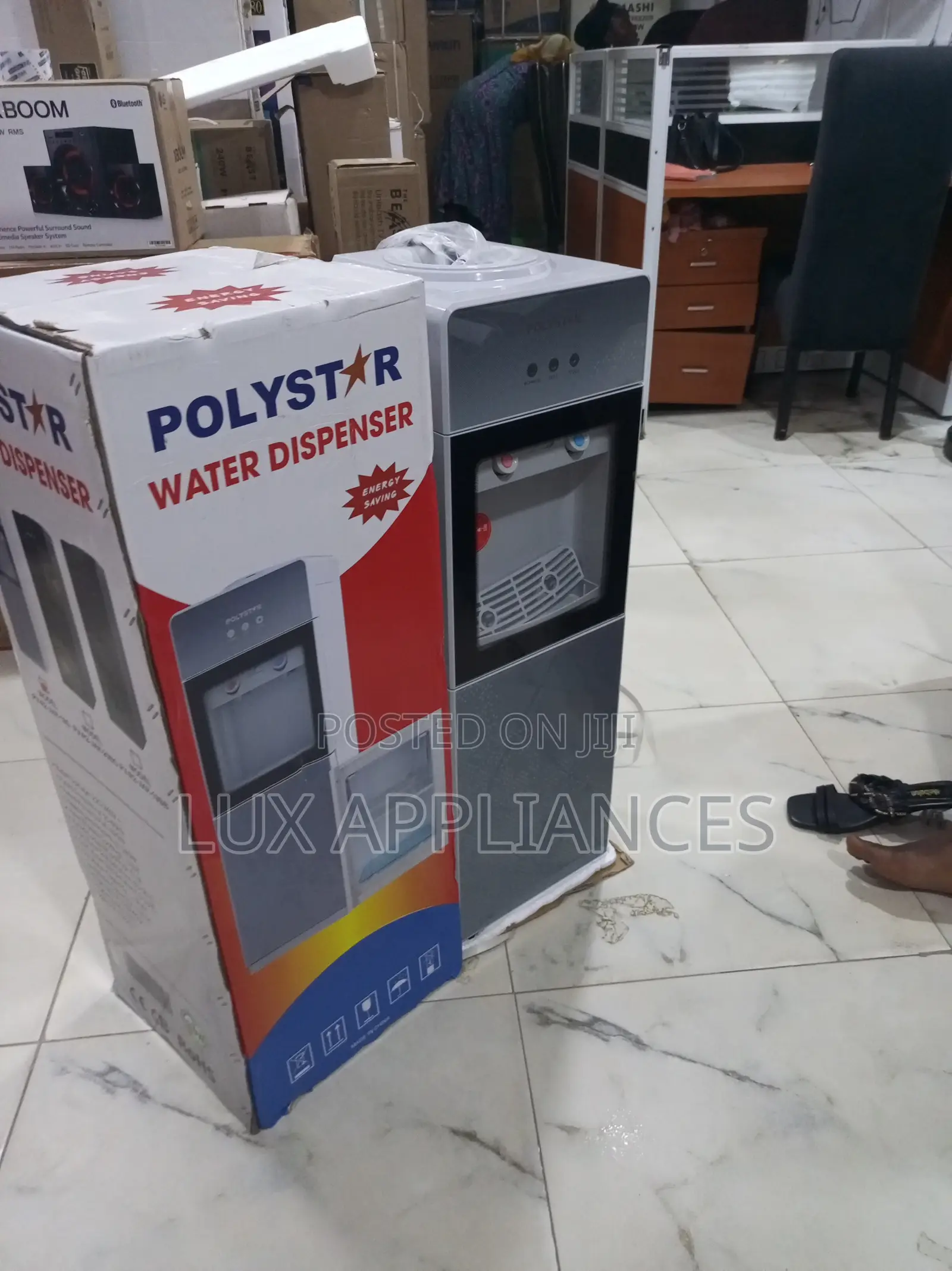 Polystar Compact Water Dispenser With Storage Fridge