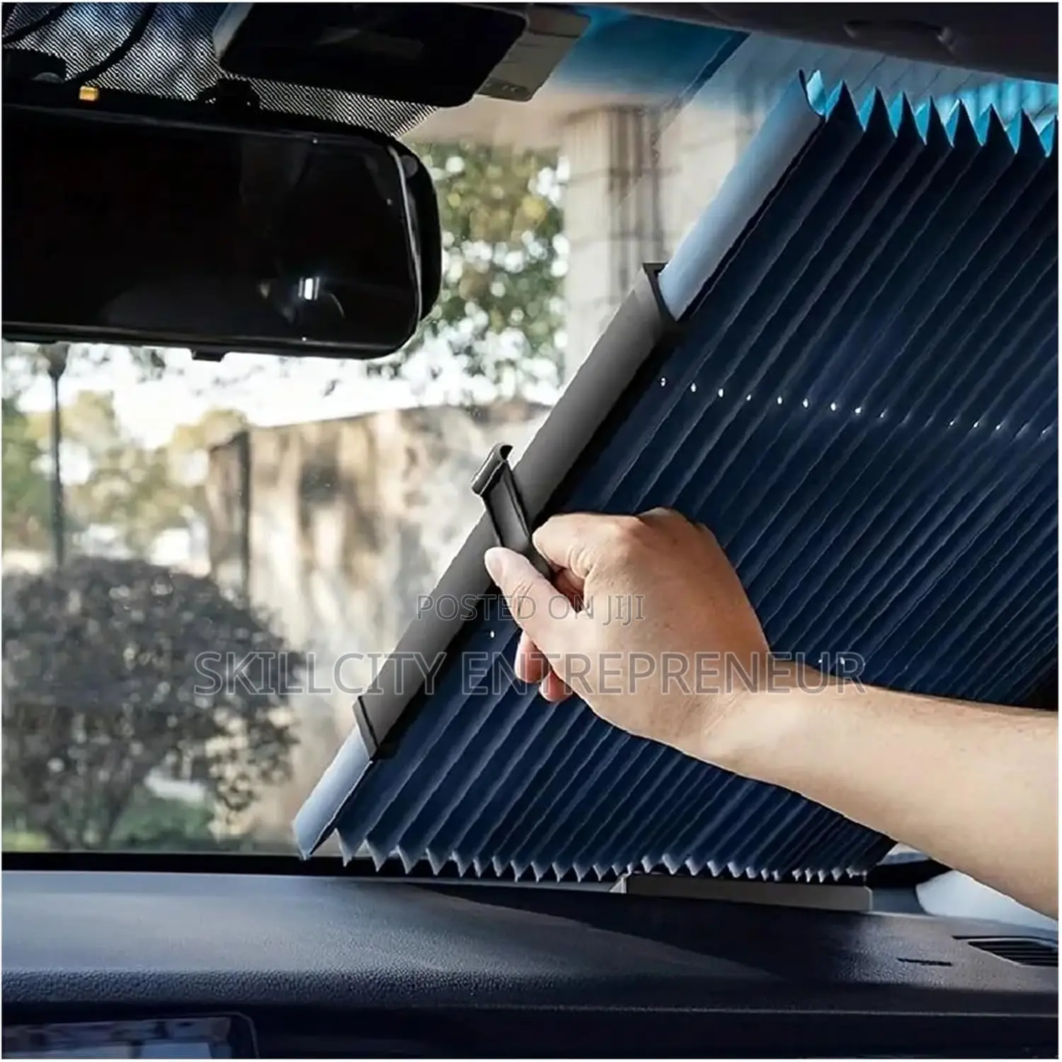 65cm Car Cooling Sunshade Retractable Windshield Cover