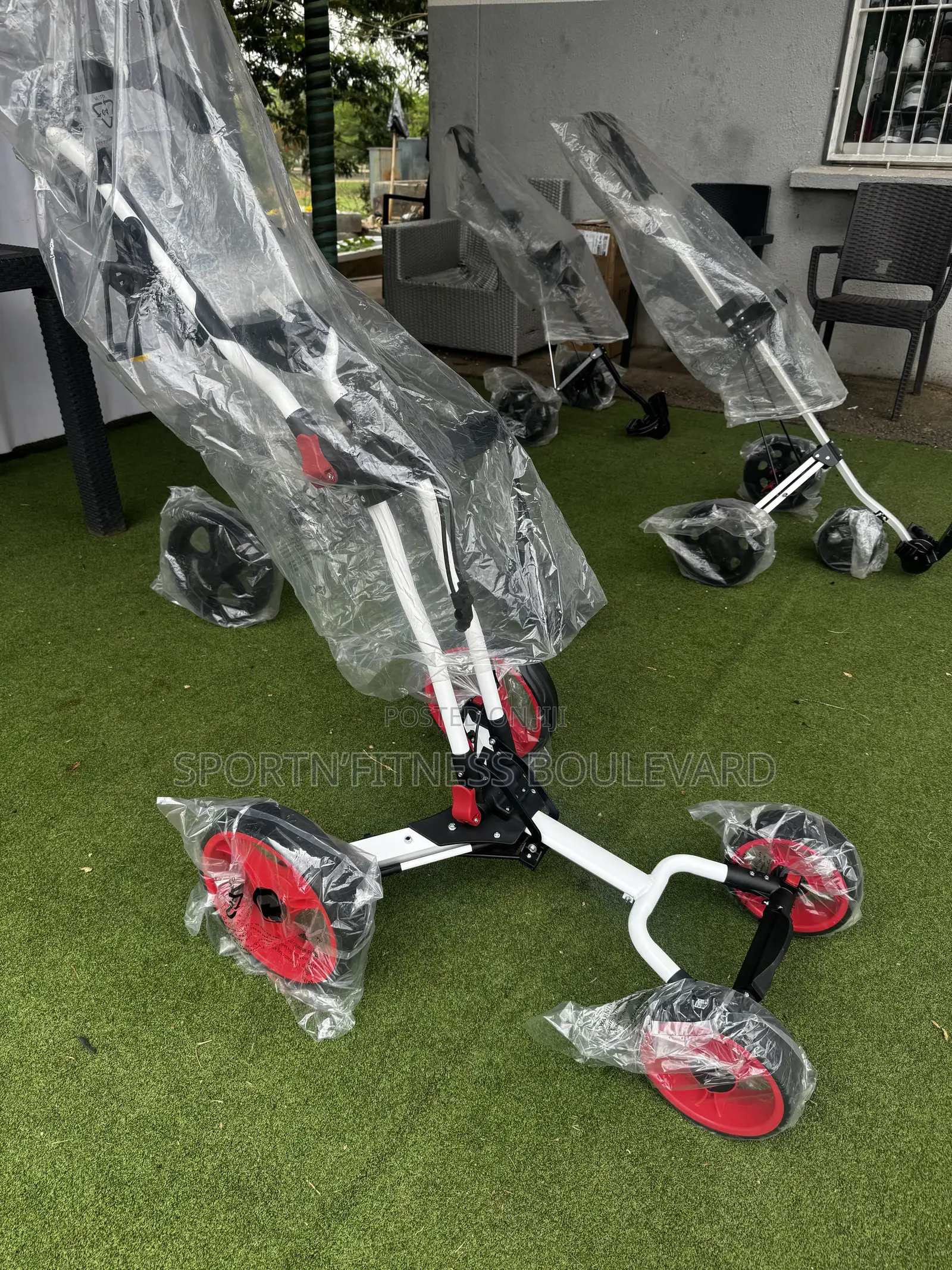 Balanced Rear Wheel 4 Tires Golf Trolley