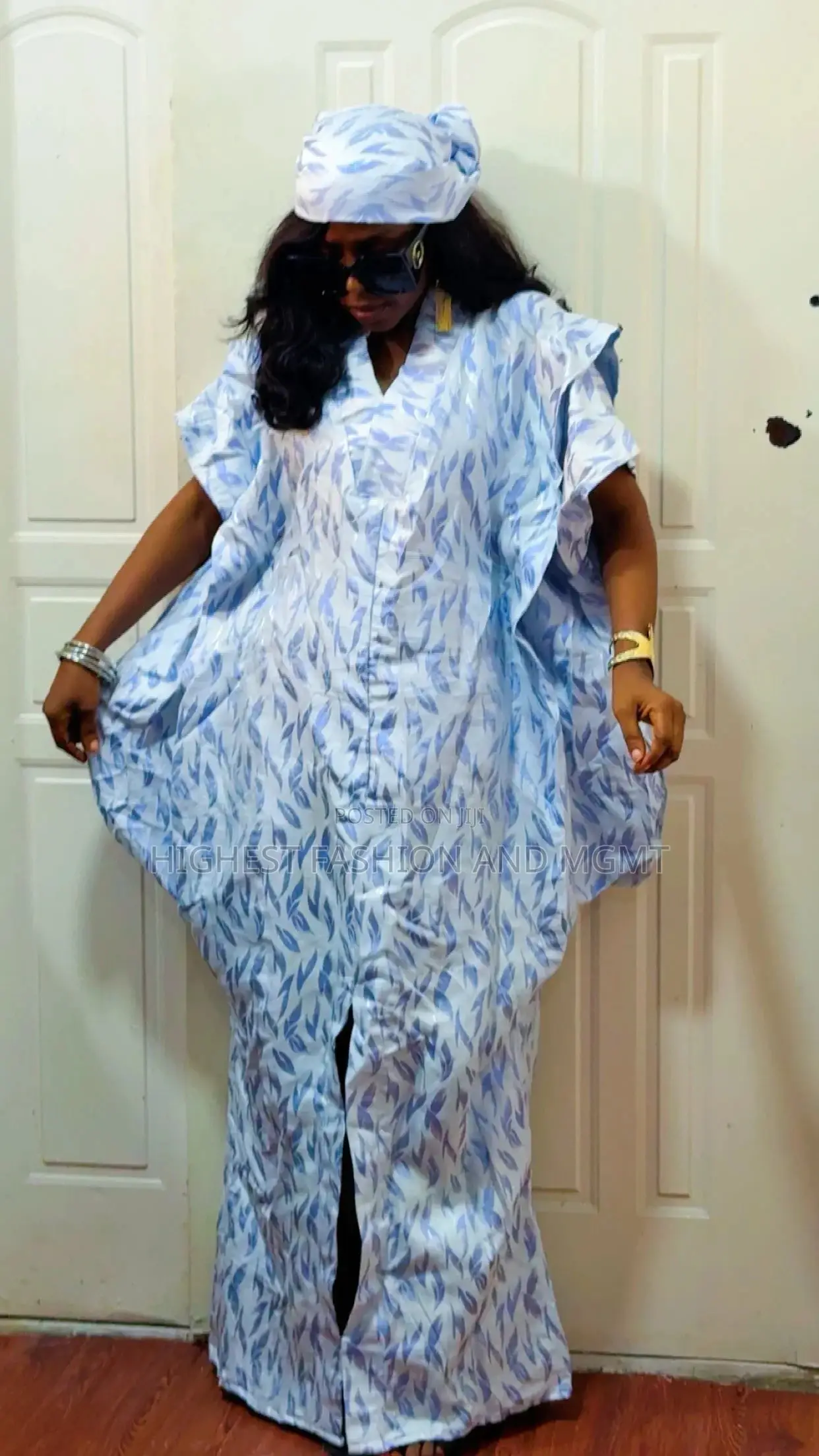 Rich Woman Gown and Scarf - Style 711