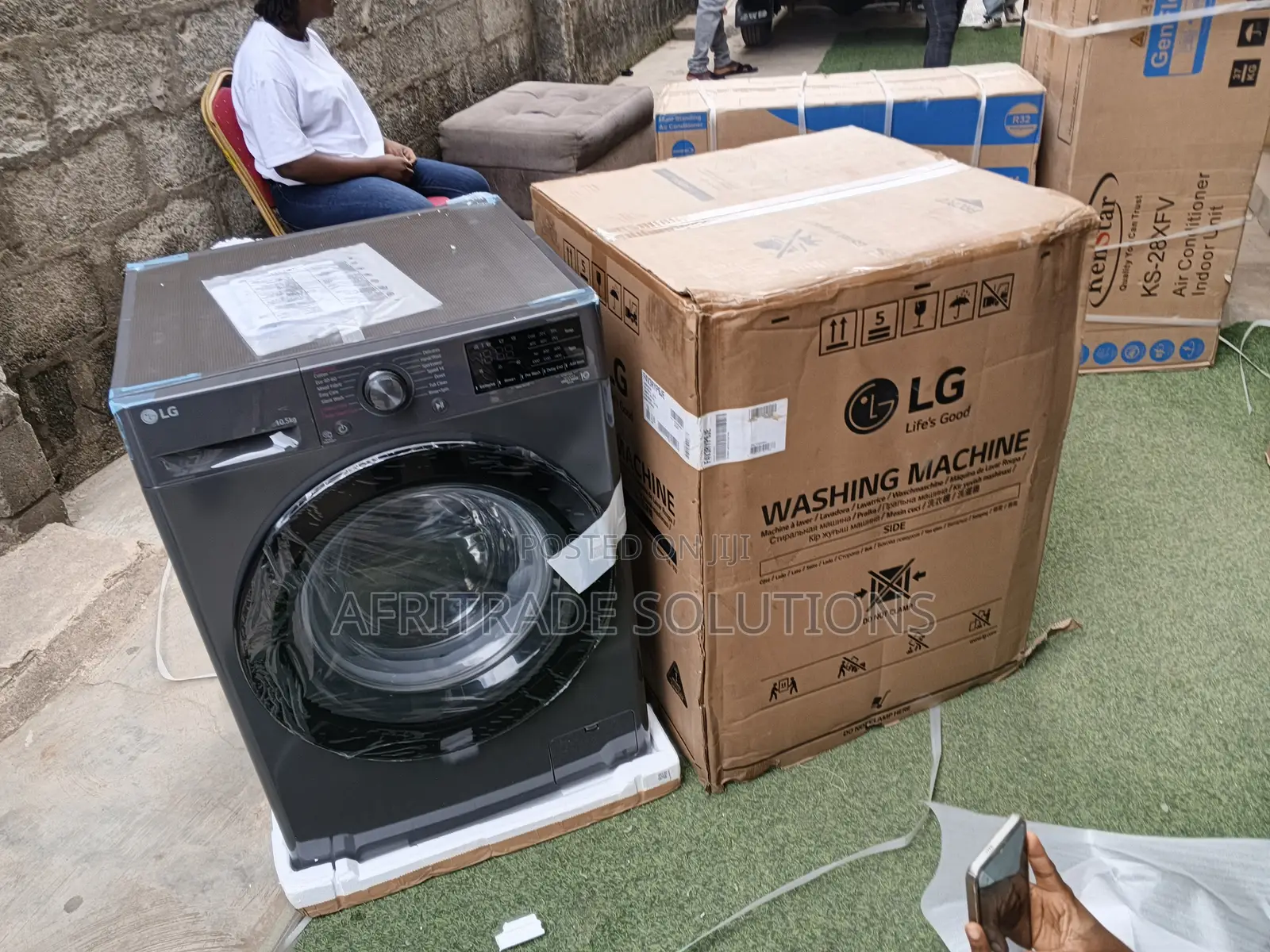 Lg Front Load Washer 10.5kg Automatic Spin