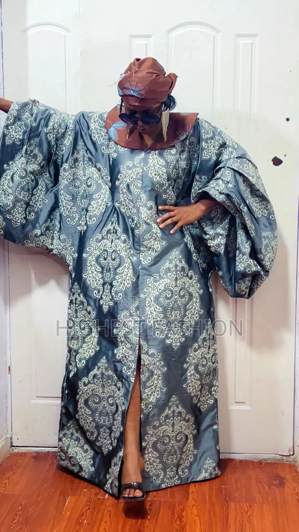 Casual Gown and Scarf - Style 632