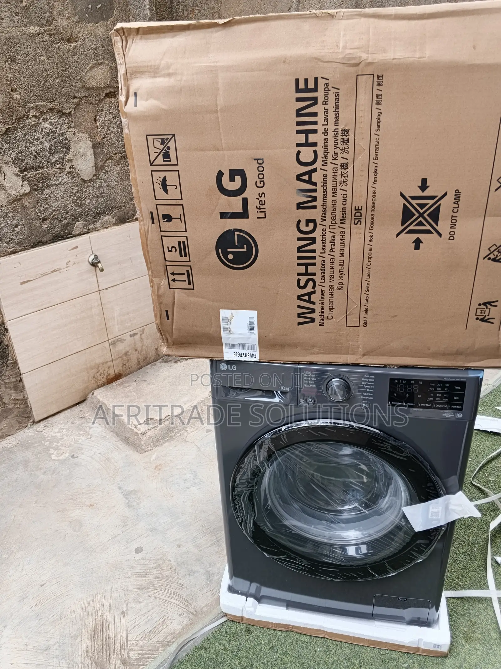 Lg 10.5kg Front Load Drum Washing Machine
