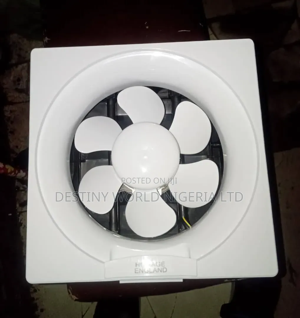White 8" Hoage Wall-mounted Exhaust Fan