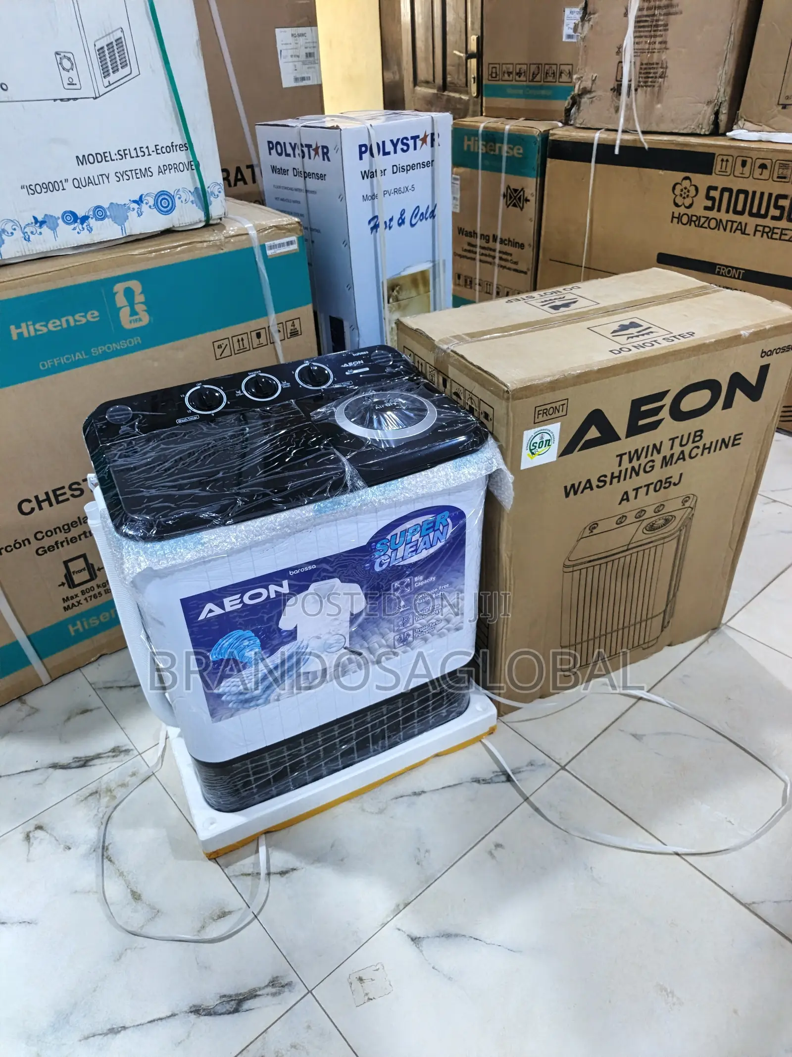 Aeon 5kg Twin Tub Washing Machine[Att05j]Compact Semi Automatic Washer