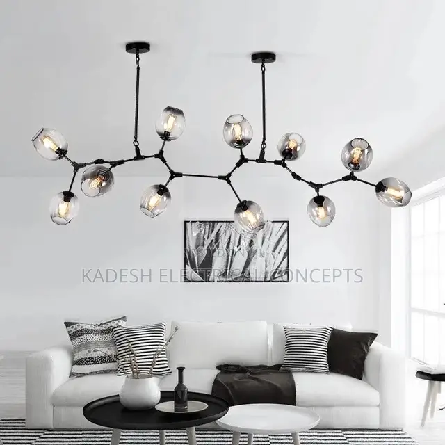 Nordic Molecular Chandelier Modern Branched Glass Ball Led Chandeliers