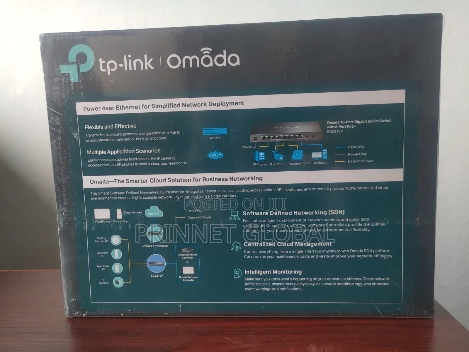 Tp-Link | Omada 10-Port Gigabit Smart Poe+ Switch Sg2210p