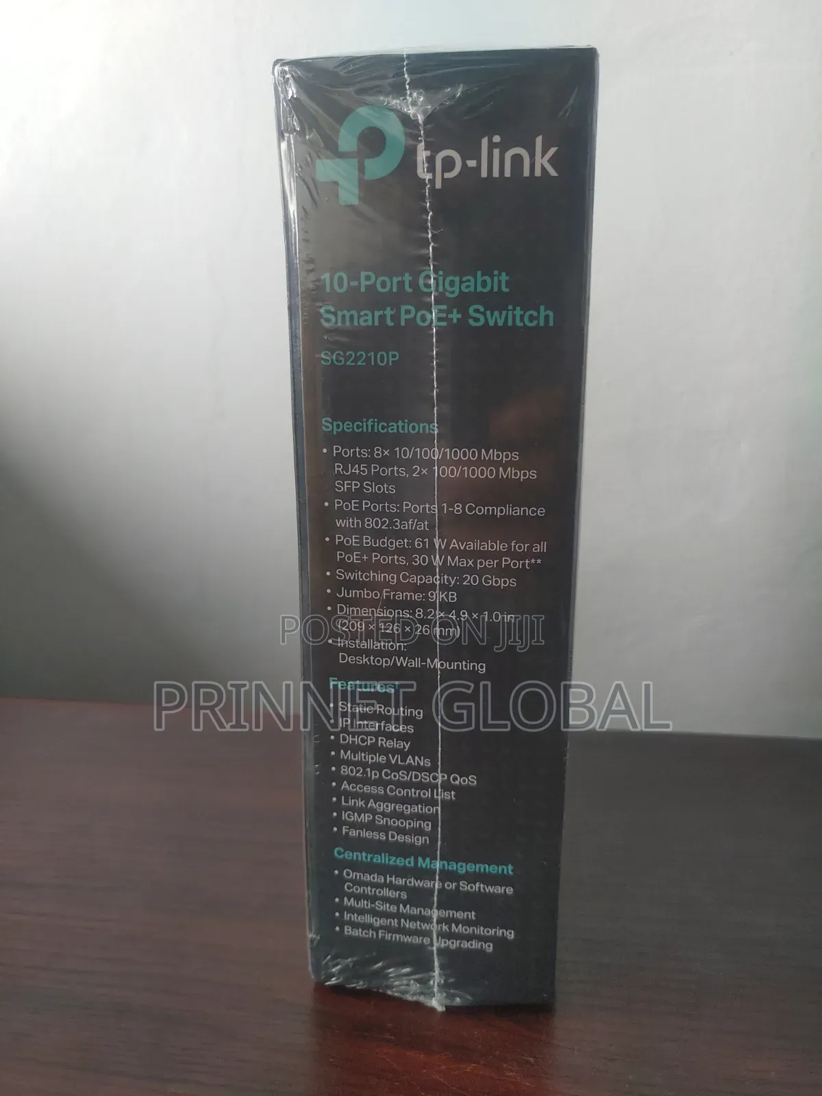 Tp-Link | Omada 10-Port Gigabit Smart Poe+ Switch Sg2210p
