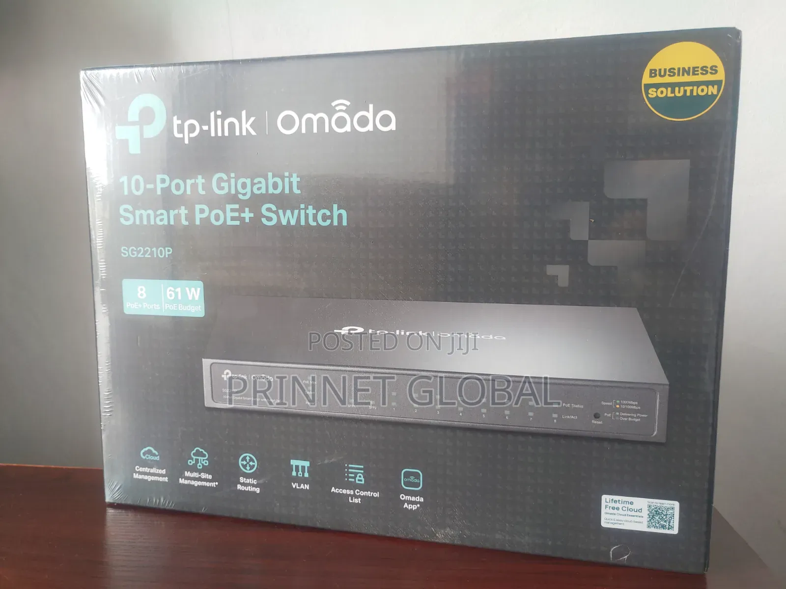 Tp-Link | Omada 10-Port Gigabit Smart Poe+ Switch Sg2210p