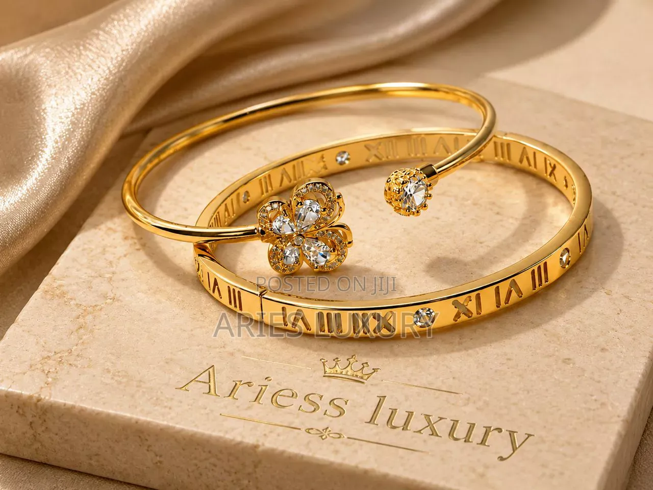 Luxury Stainless Steel Bangle