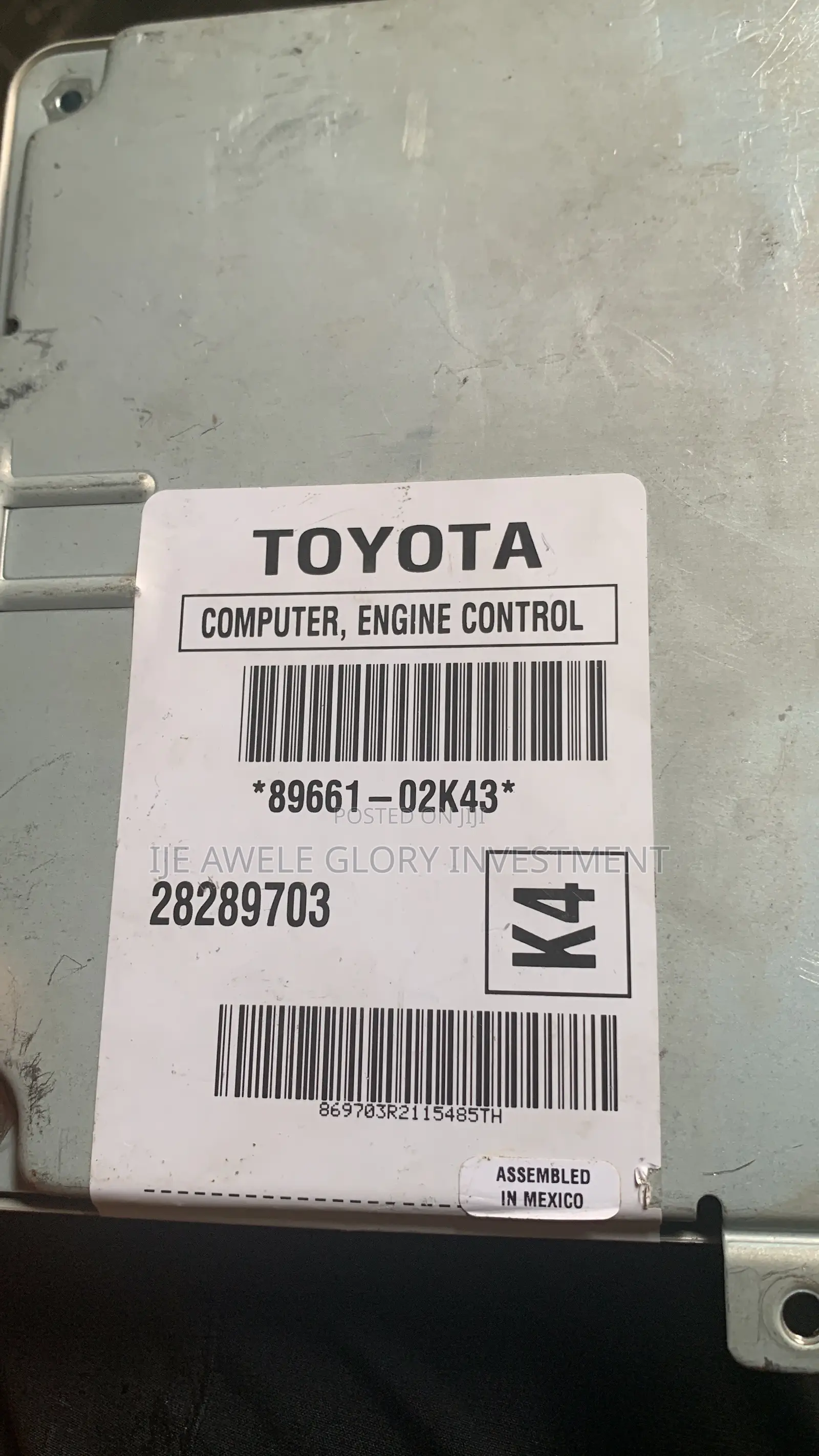 Brain Box for Toyota Corolla 2006 Ecu