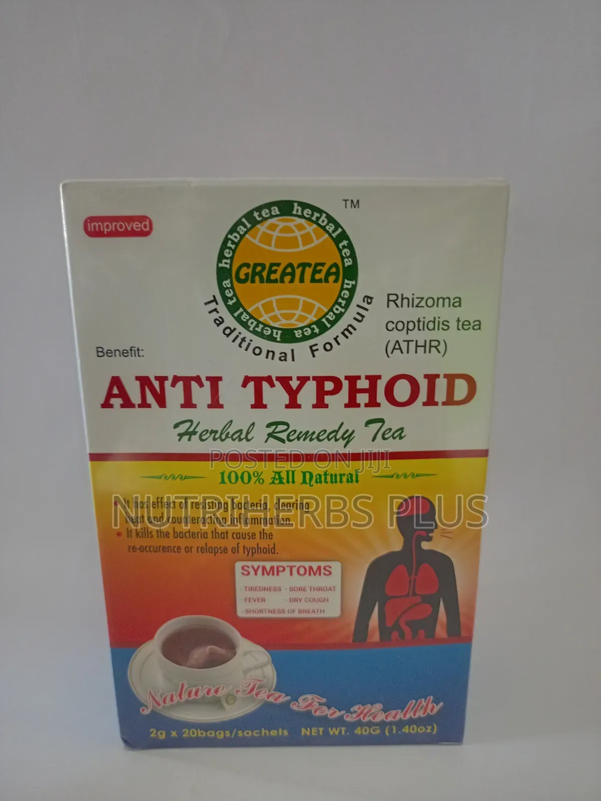 Greatea Anti Typhoid Tea:Manage Symptoms Associated With Typhoid Fever