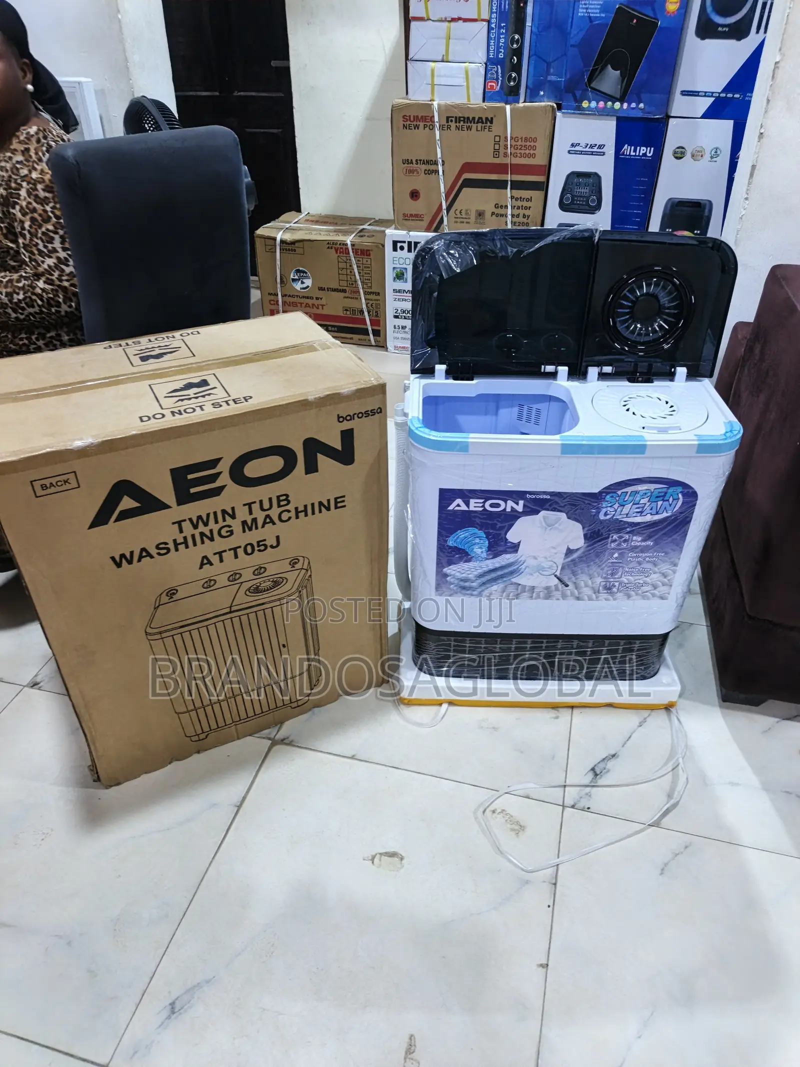 Aeon 5kg Twin Tub Washing Machine[Att05j]Efficient Twin Tub Washer