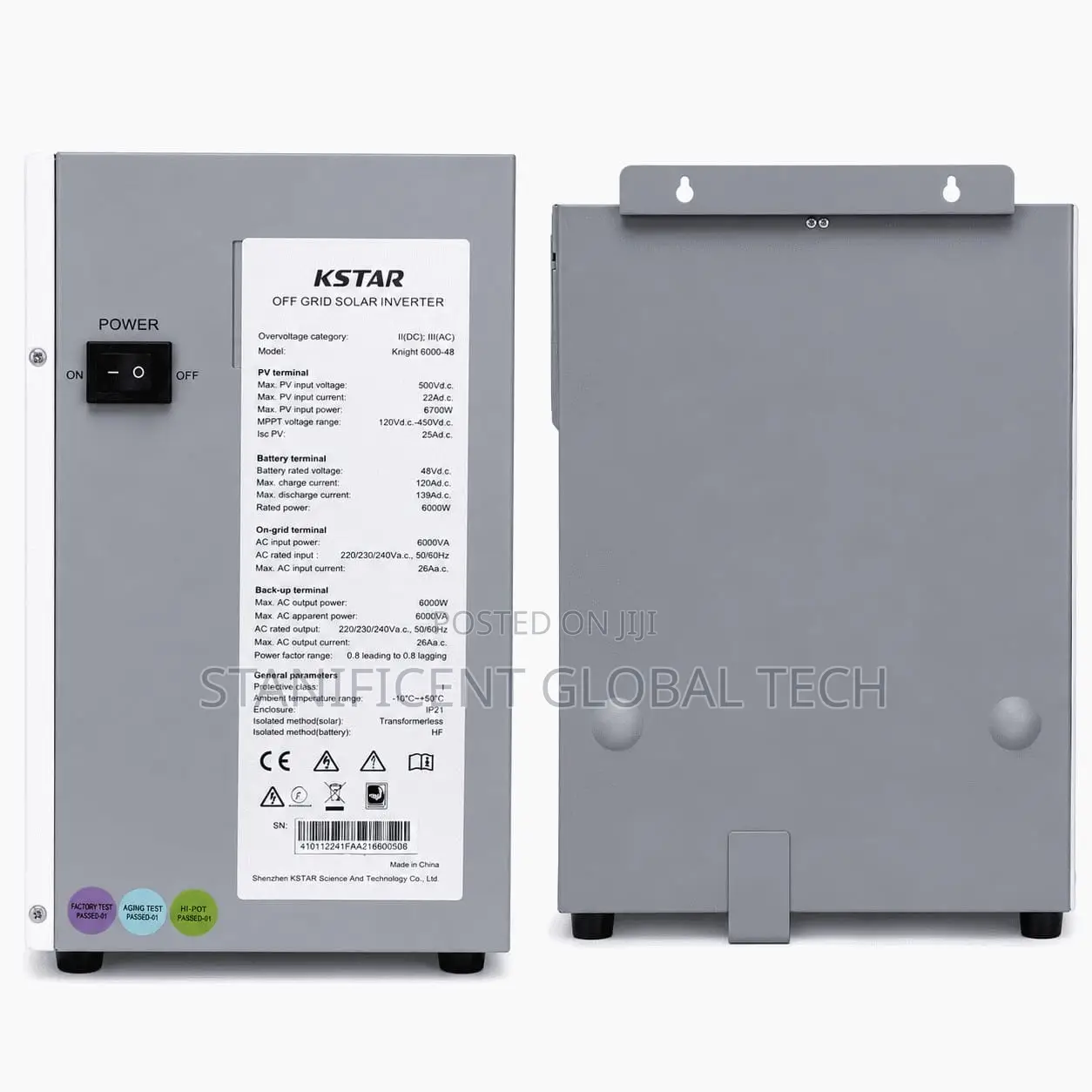 Kstar 6kva/48v Hybrid Inverter (Max. Pv Input Power: 6700w)