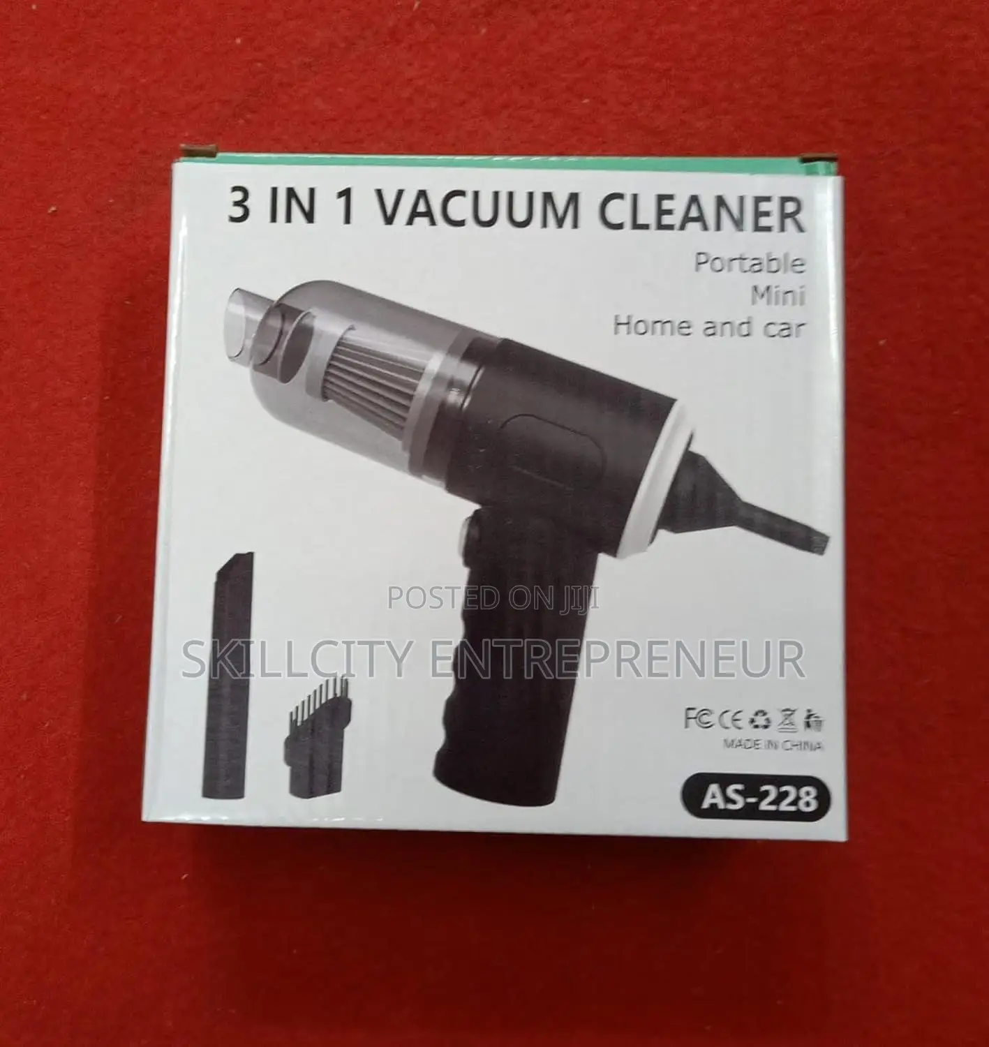 3-in-1 Rechargeable Car Vacuum Cleaner