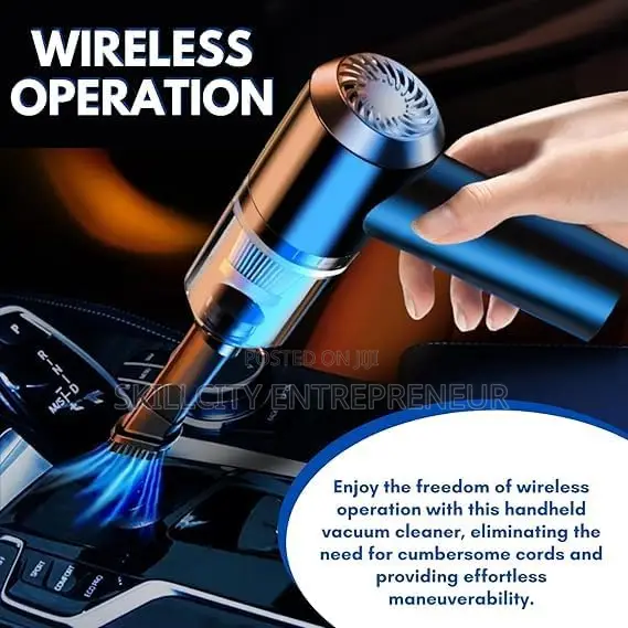 3-in-1 Rechargeable Car Vacuum Cleaner