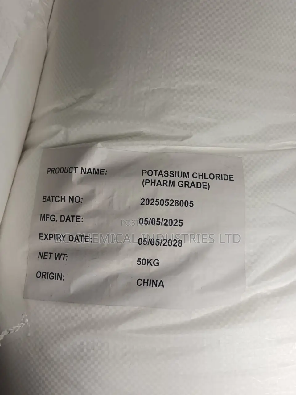 Potassium Chloride,Pharma Grade