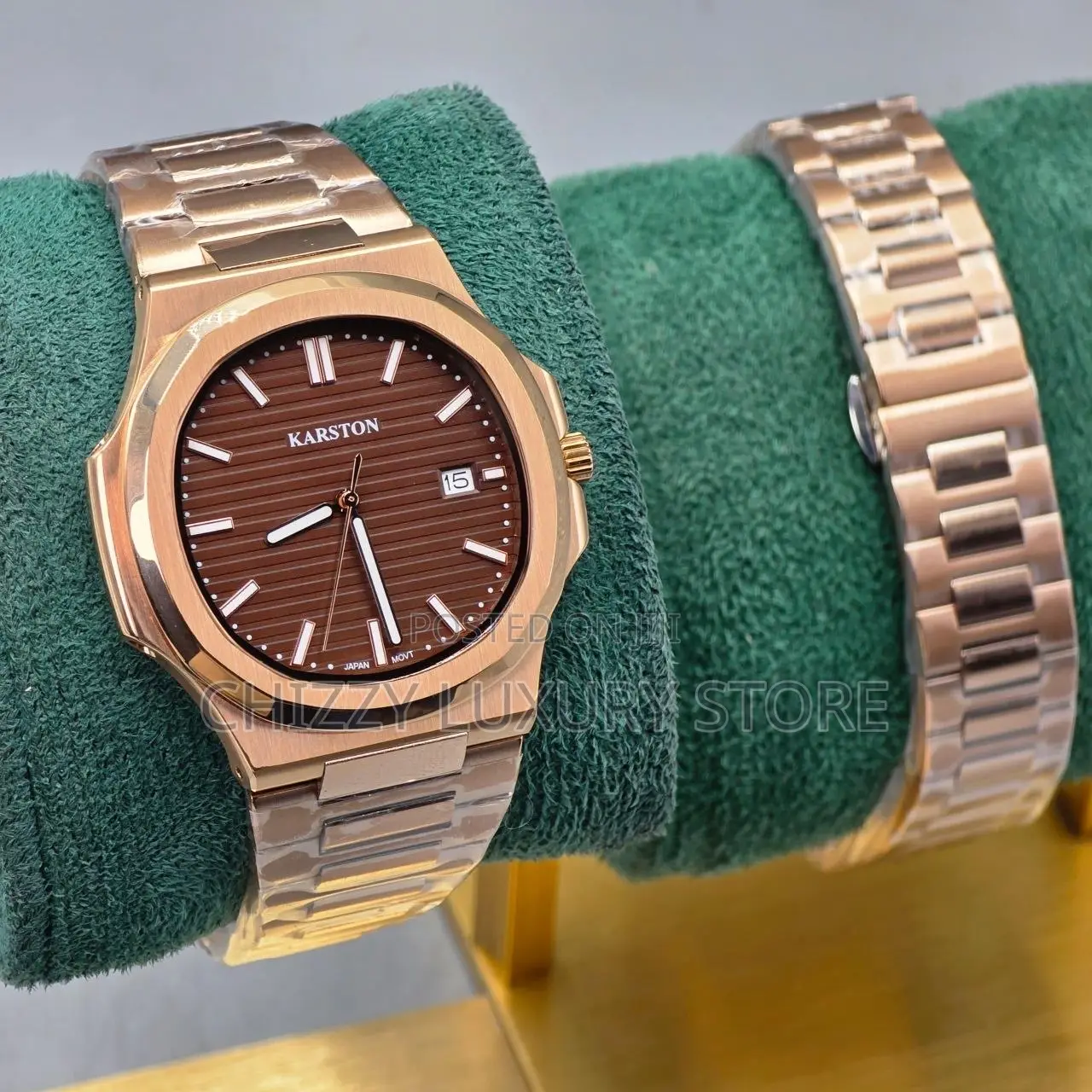 Karson Quality Luxury Men Chain Strap Wristwatch