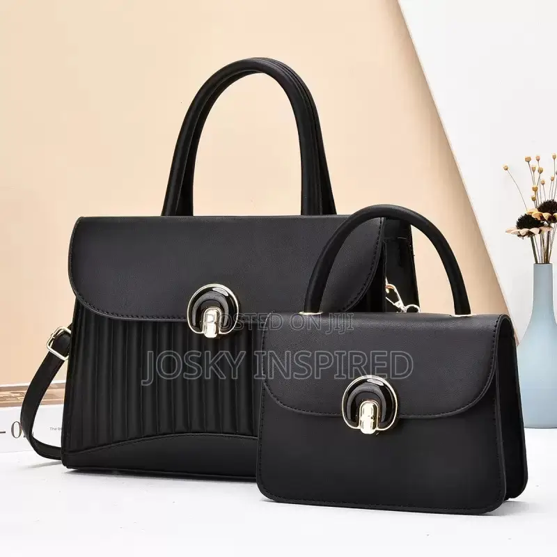 Genuine Leather Bag Crossbody 2 in 1 Medium and Small Ladies Bag