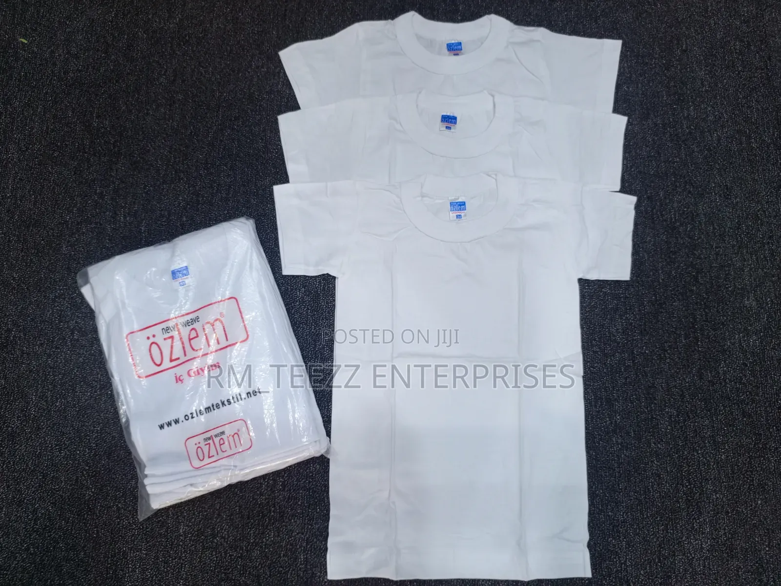 Ozlem White Round-Neck T-Shirts for Children