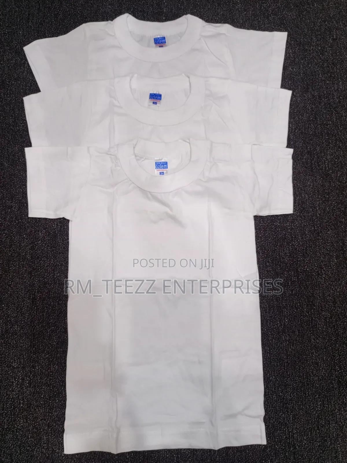 Ozlem White Round-Neck T-Shirts for Children