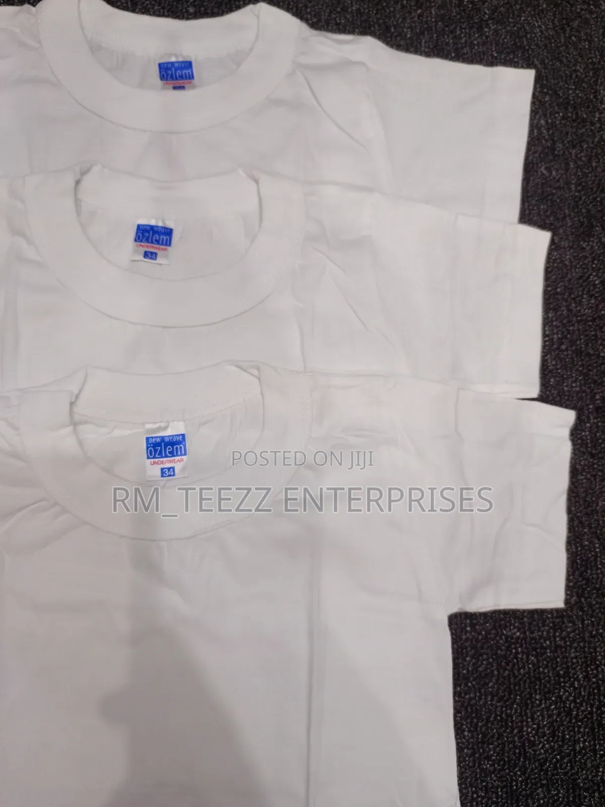 Ozlem White Round-Neck T-Shirts for Children
