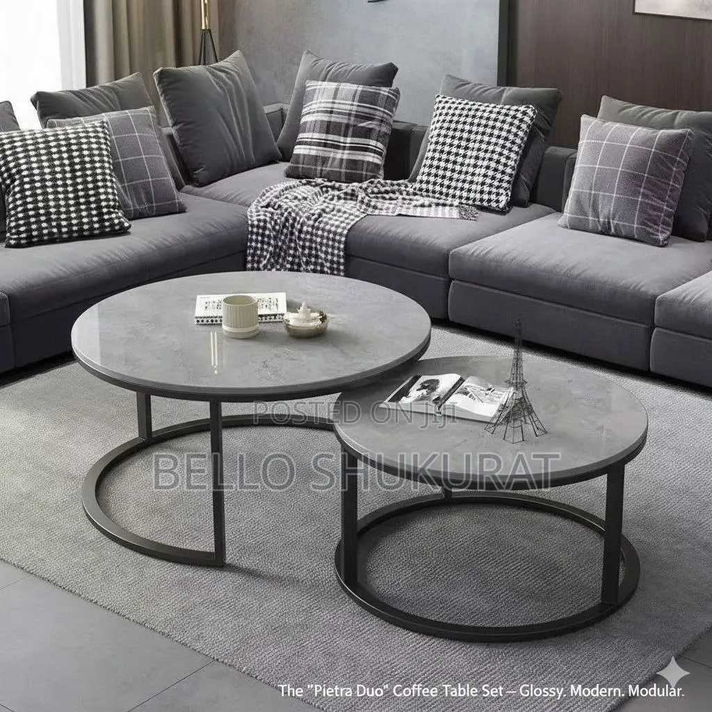 Real Marble Twin Center 80 Cm and 60 Cm