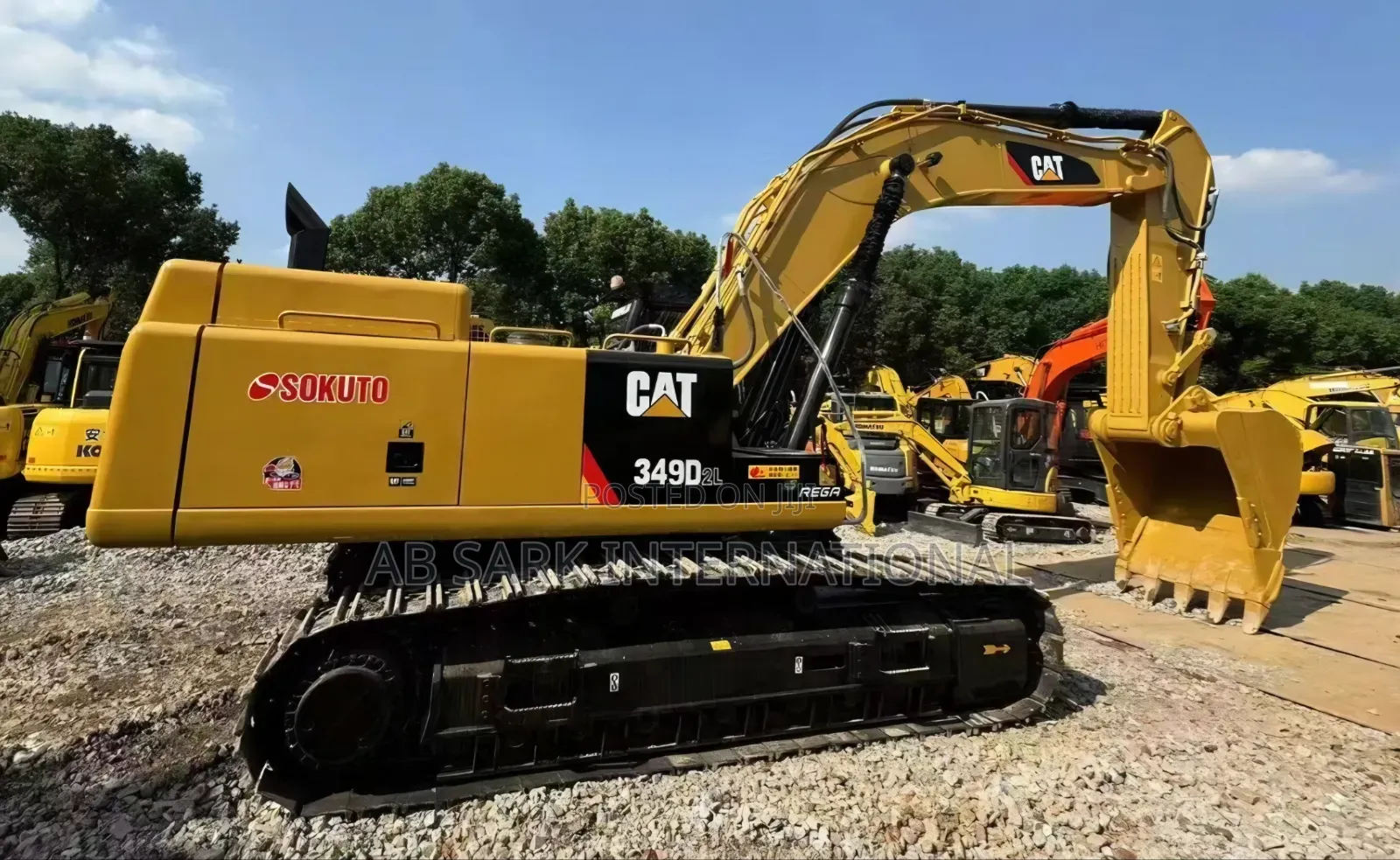 Foreign Used Excavator Cat 349d2 50 Ton