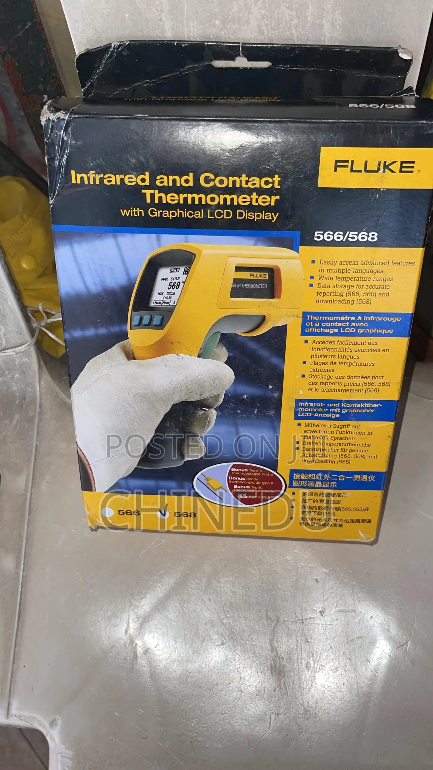 Infrared and Contact Thermometer 566/568